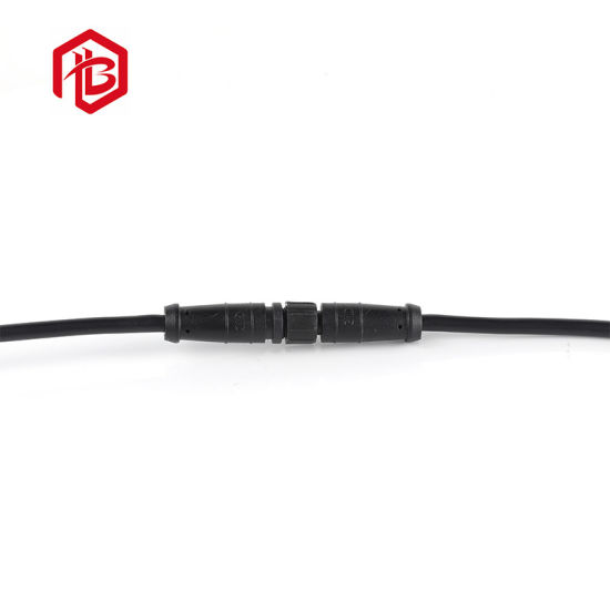 Ledning Elektrisk M8 Nylon LED-belysning IP67 6-pin kabel Vandtæt stik