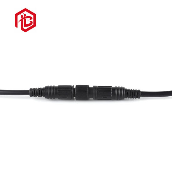 Sort IP67 IP68 Vandtæt Power 2pin 3pin kabel ledningsstik